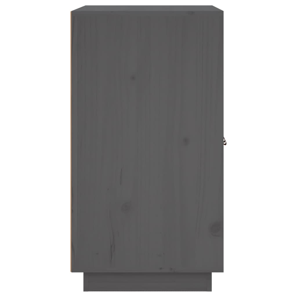 vidaXL Dulap, gri, 65,5x40x75 cm, lemn masiv de pin