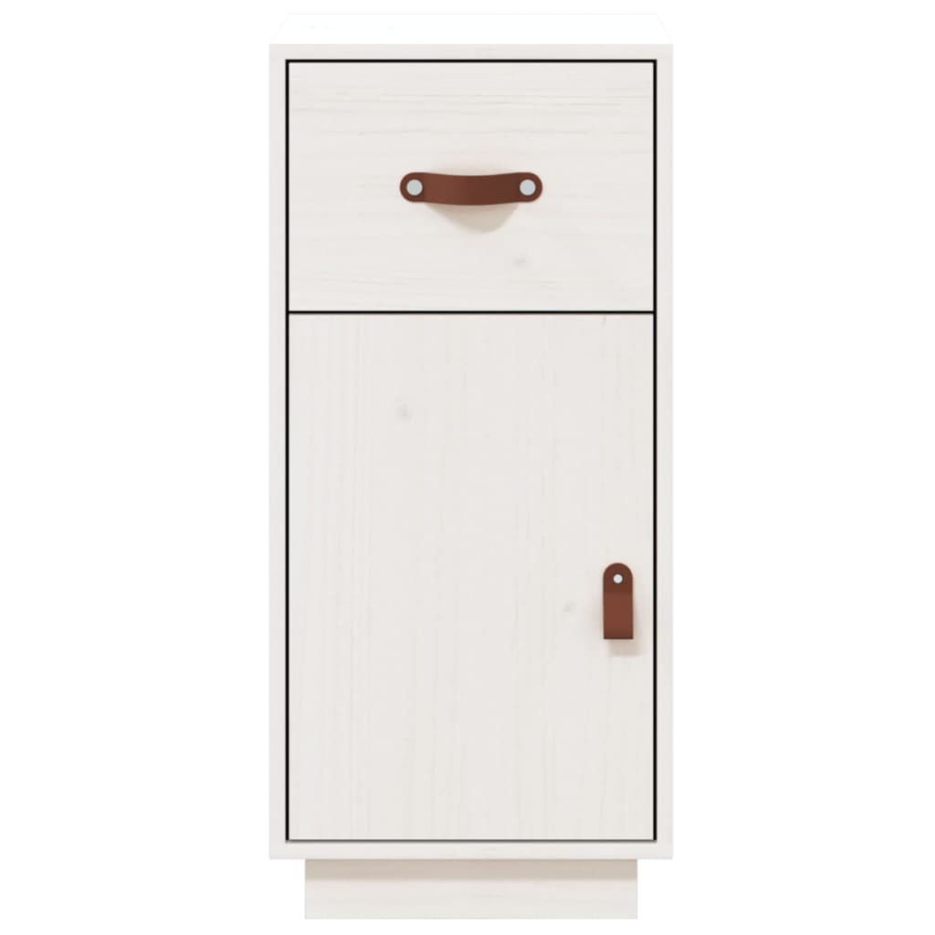 vidaXL Servantă, alb, 34x40x75 cm, lemn masiv de pin vidaXL Servantă, alb, 34x40x75 cm, lemn masiv de pin