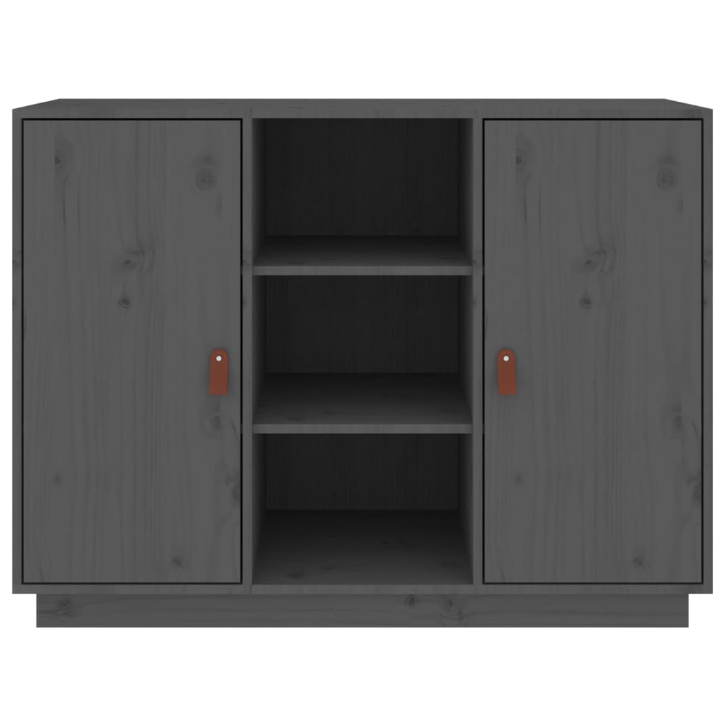 vidaXL Dulap, gri, 100x40x75 cm, lemn masiv de pin