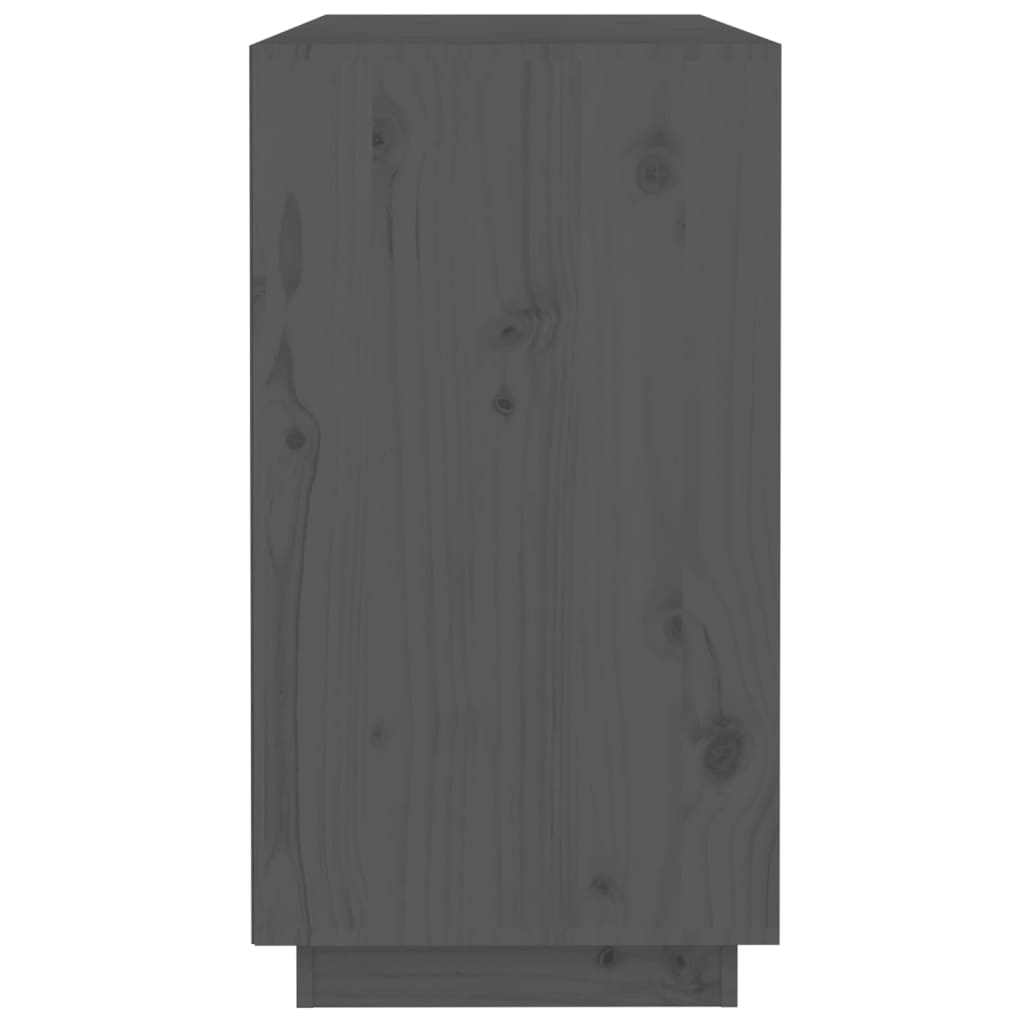 vidaXL Dulap, gri, 100x40x75 cm, lemn masiv de pin