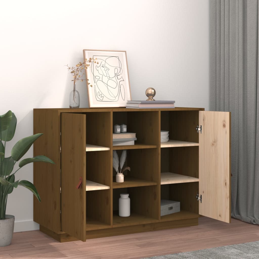 vidaXL Dulap, maro miere, 100x40x75 cm, lemn masiv de pin