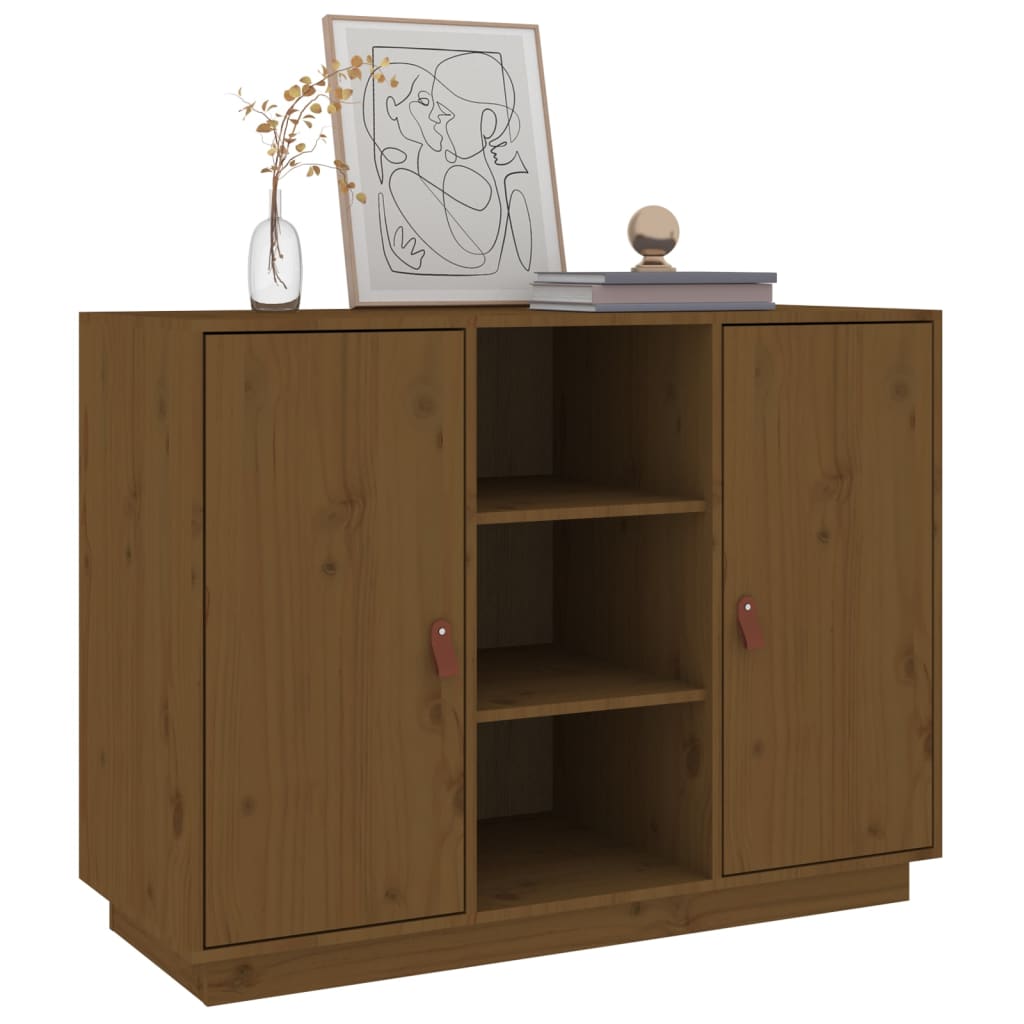 vidaXL Dulap, maro miere, 100x40x75 cm, lemn masiv de pin