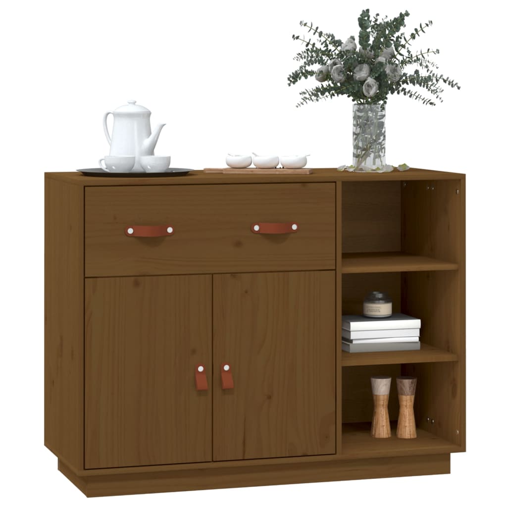 vidaXL Dulap, maro miere, 98,5x40x75 cm, lemn masiv de pin