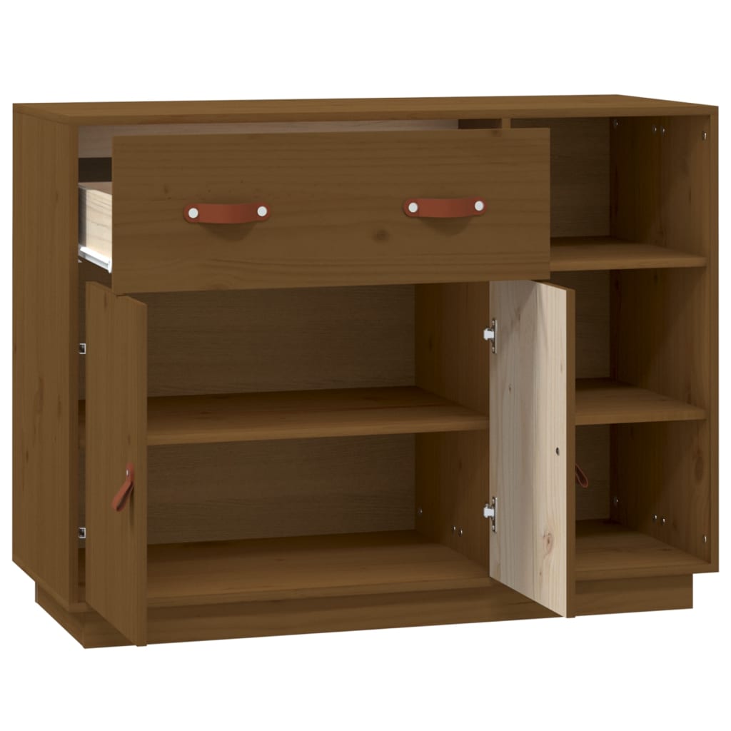 vidaXL Dulap, maro miere, 98,5x40x75 cm, lemn masiv de pin