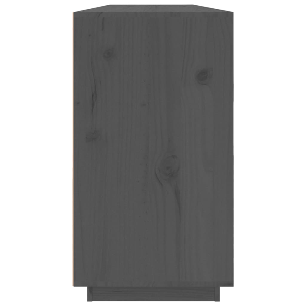 vidaXL Dulap, gri, 100x40x75 cm, lemn masiv de pin