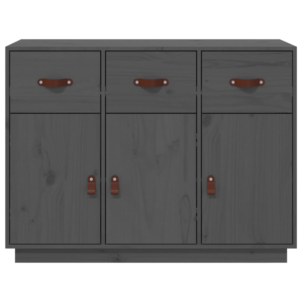 vidaXL Servantă, gri, 100x40x75 cm, lemn masiv de pin vidaXL Servantă, gri, 100x40x75 cm, lemn masiv de pin