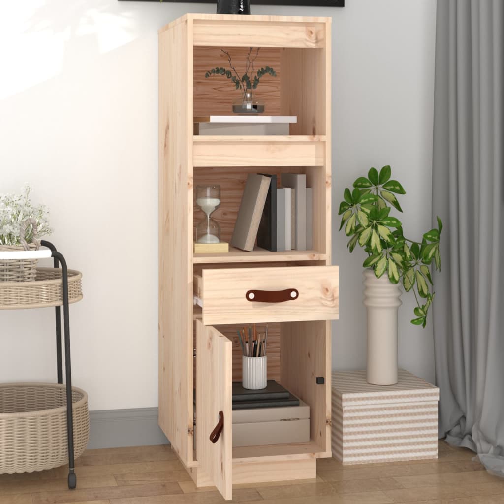 vidaXL Dulap înalt, 34x40x108,5 cm, lemn masiv de pin vidaXL Dulap înalt, 34x40x108,5 cm, lemn masiv de pin