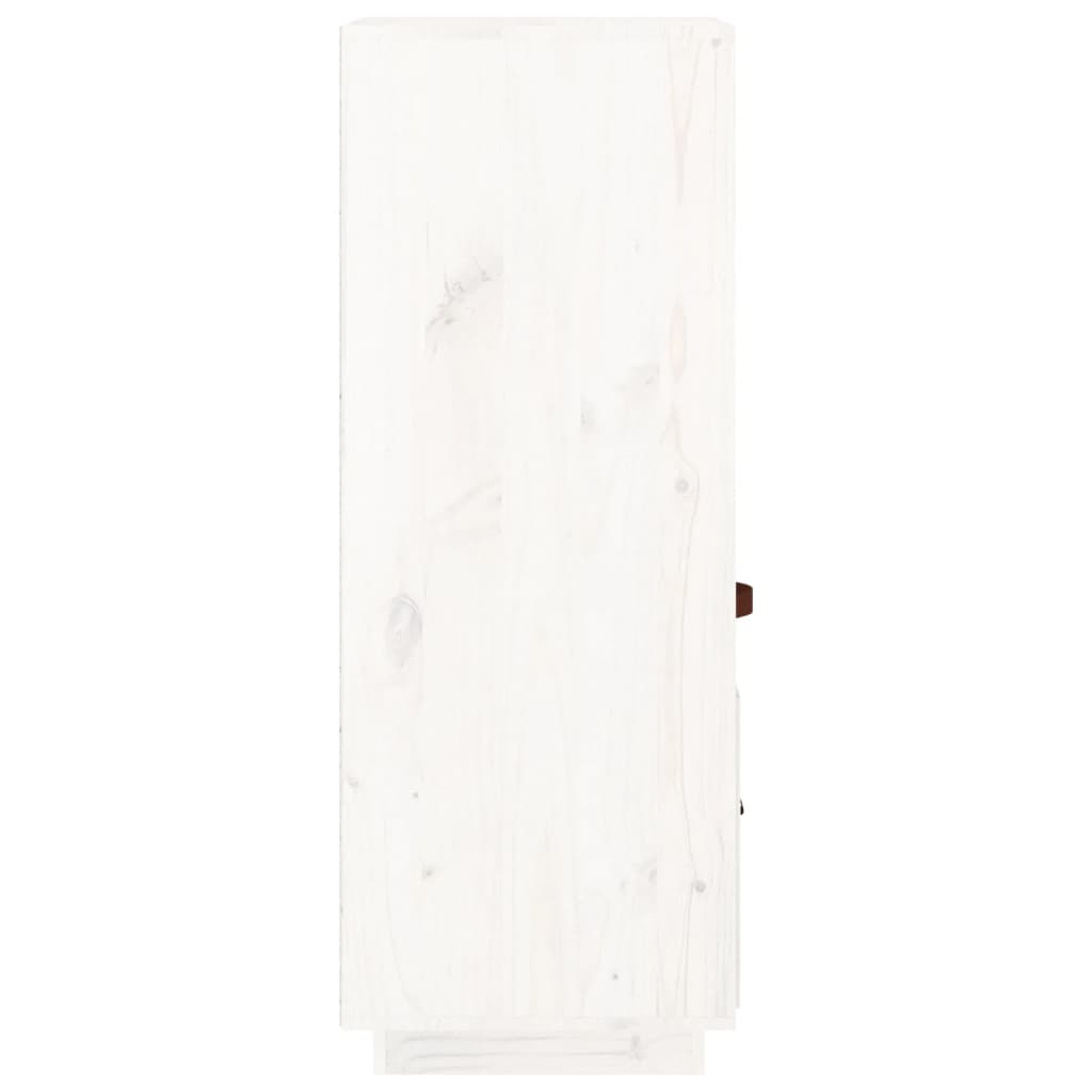 vidaXL Dulap înalt, alb, 34x40x108,5 cm, lemn masiv de pin vidaXL Dulap înalt, alb, 34x40x108,5 cm, lemn masiv de pin