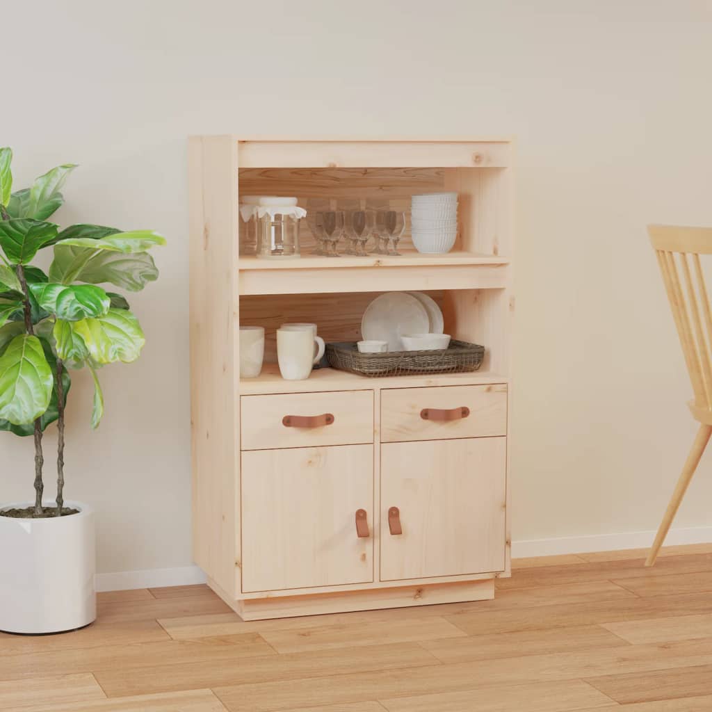 vidaXL Dulap înalt, 67x40x108,5 cm, lemn masiv de pin vidaXL Dulap înalt, 67x40x108,5 cm, lemn masiv de pin