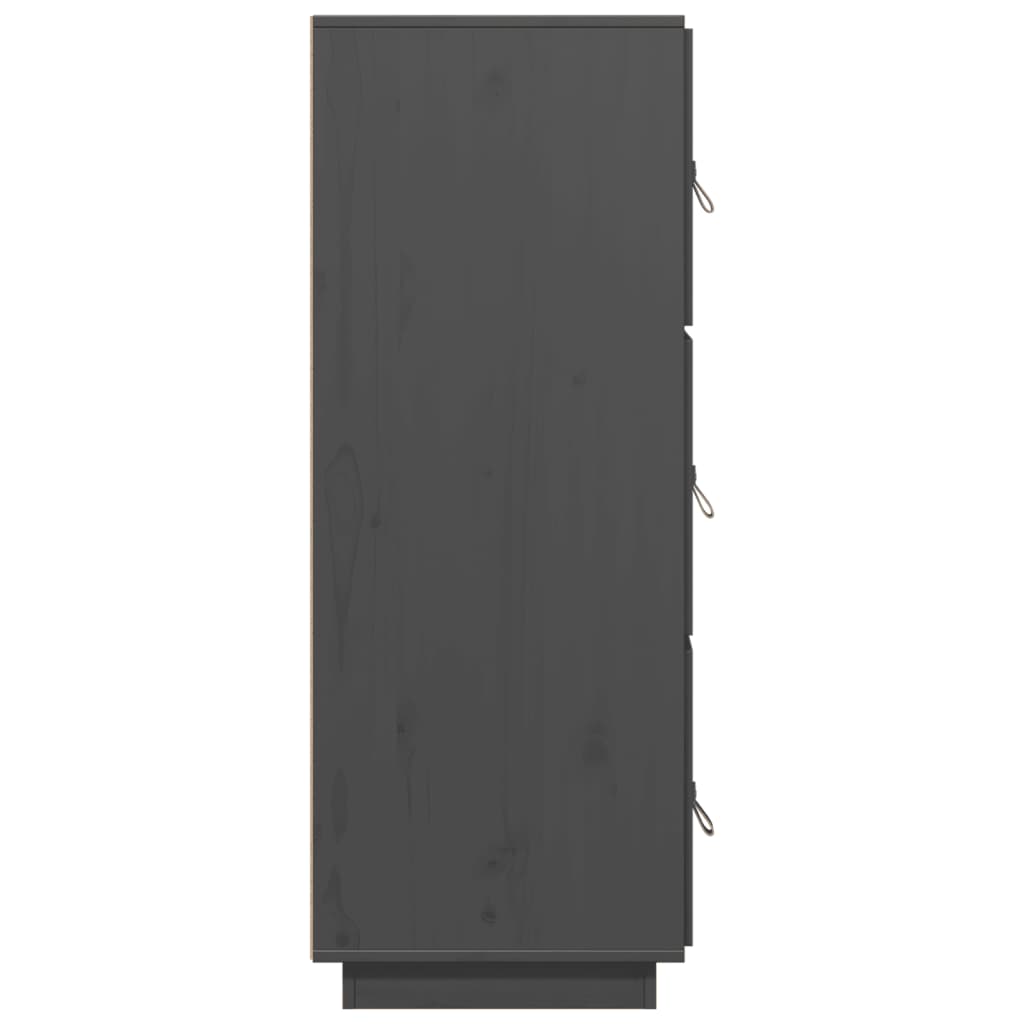 vidaXL Dulap înalt, gri, 34x40x108,5 cm, lemn masiv de pin vidaXL Dulap înalt, gri, 34x40x108,5 cm, lemn masiv de pin