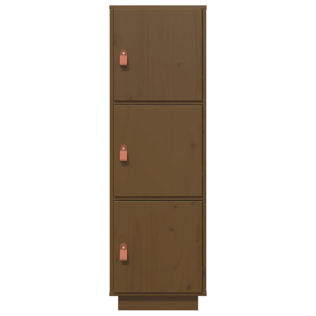 vidaXL Dulap înalt, maro miere, 34x40x108,5 cm, lemn masiv de pin vidaXL Dulap înalt, maro miere, 34x40x108,5 cm, lemn masiv de pin