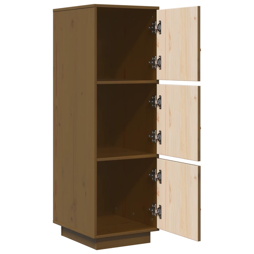 vidaXL Dulap înalt, maro miere, 34x40x108,5 cm, lemn masiv de pin vidaXL Dulap înalt, maro miere, 34x40x108,5 cm, lemn masiv de pin