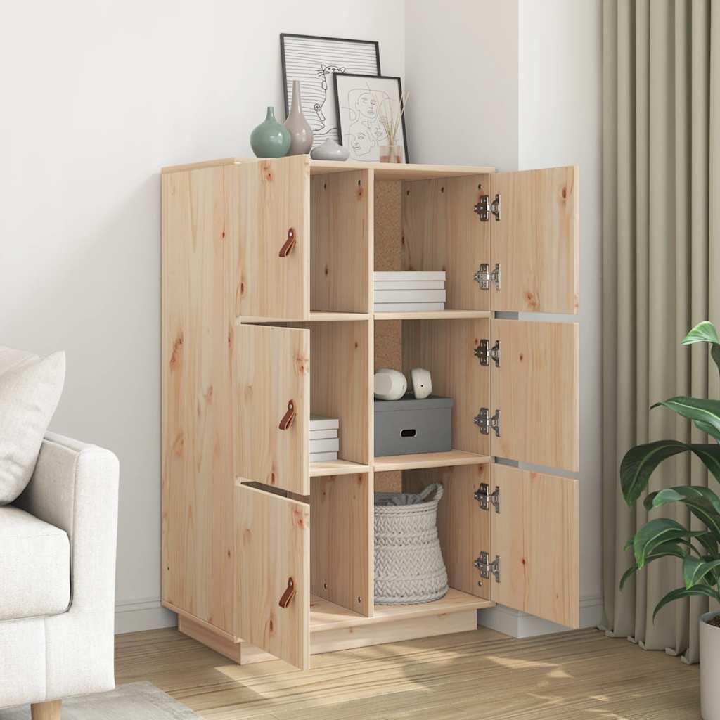 vidaXL Dulap înalt, 67x40x108,5 cm, lemn masiv de pin vidaXL Dulap înalt, 67x40x108,5 cm, lemn masiv de pin