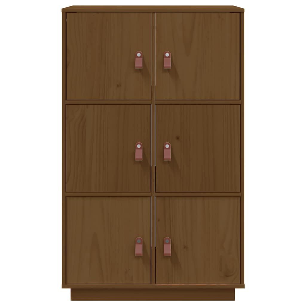 vidaXL Dulap înalt, maro miere, 67x40x108,5 cm, lemn masiv de pin