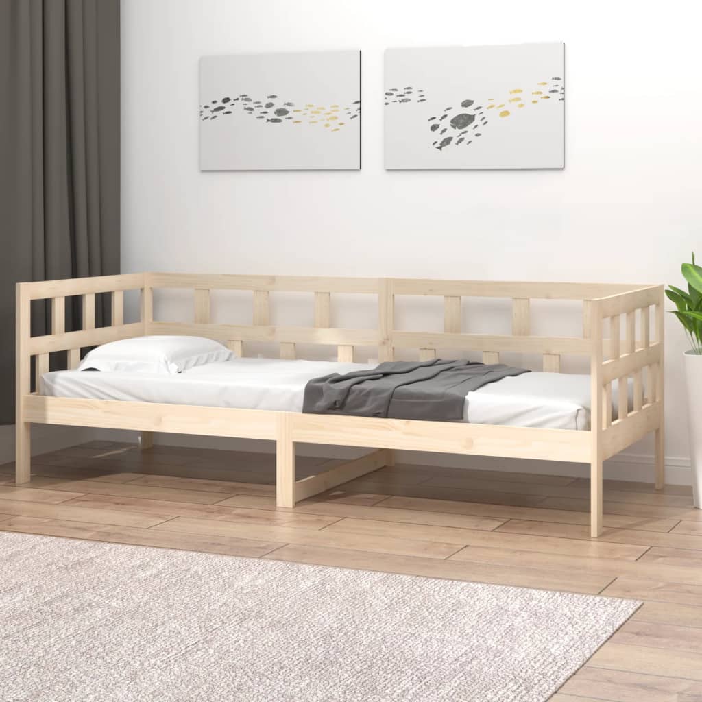 vidaXL Pat de zi, 90x200 cm, lemn masiv de pin vidaXL Pat de zi, 90x200 cm, lemn masiv de pin