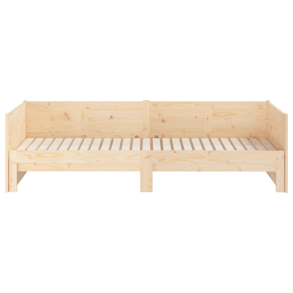 vidaXL Pat extensibil de zi, 2x(80x200) cm, lemn masiv de pin