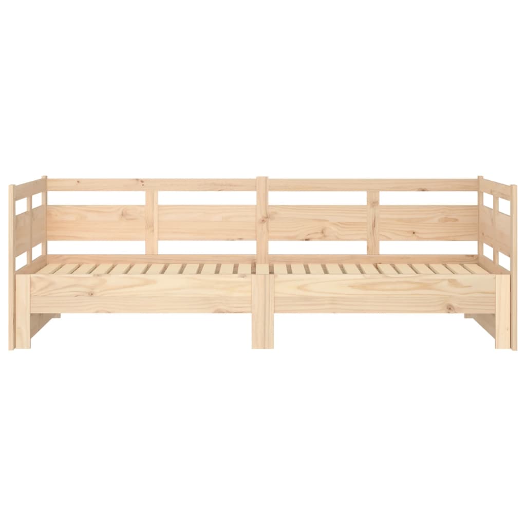 vidaXL Pat de zi extensibil, 2x(90x200) cm, lemn masiv de pin