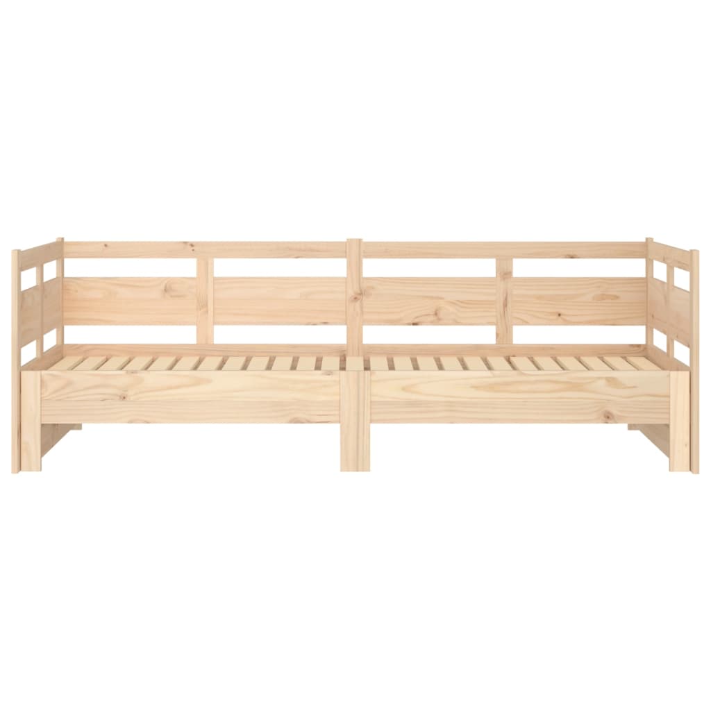 vidaXL Pat de zi extensibil, 2x(90x190) cm, lemn masiv de pin