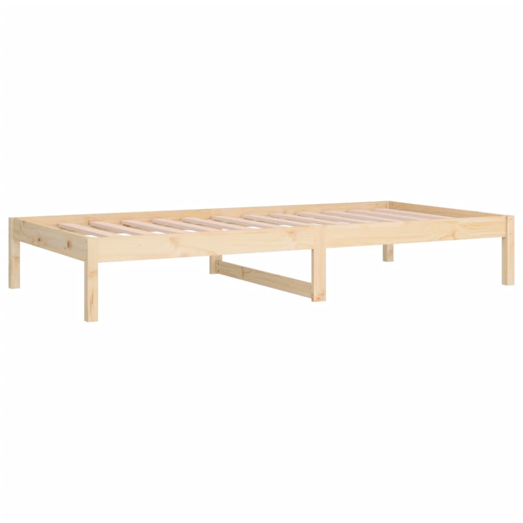 vidaXL Pat de zi fără saltea, 80x200 cm, lemn masiv pin vidaXL Pat de zi fără saltea, 80x200 cm, lemn masiv pin