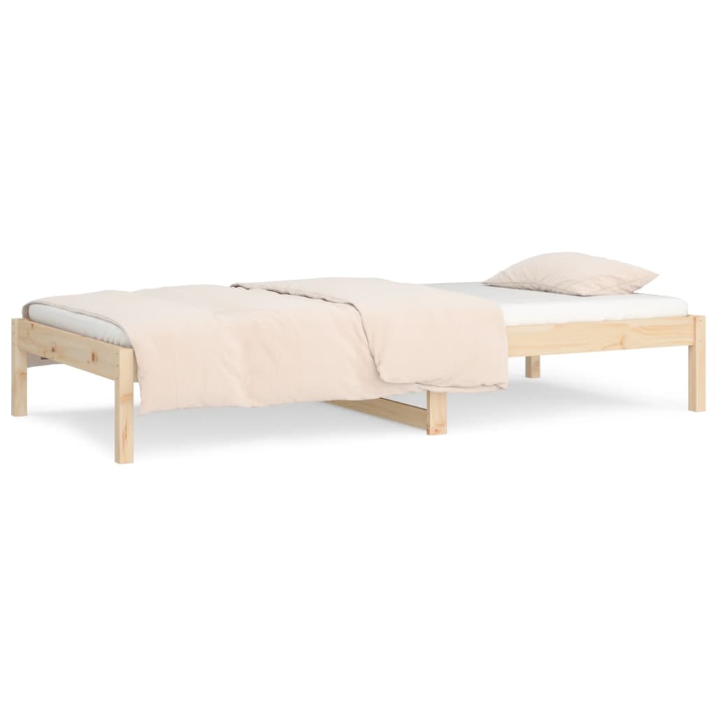 vidaXL Pat de zi Single, 90x190 cm, lemn masiv de pin vidaXL Pat de zi Single, 90x190 cm, lemn masiv de pin
