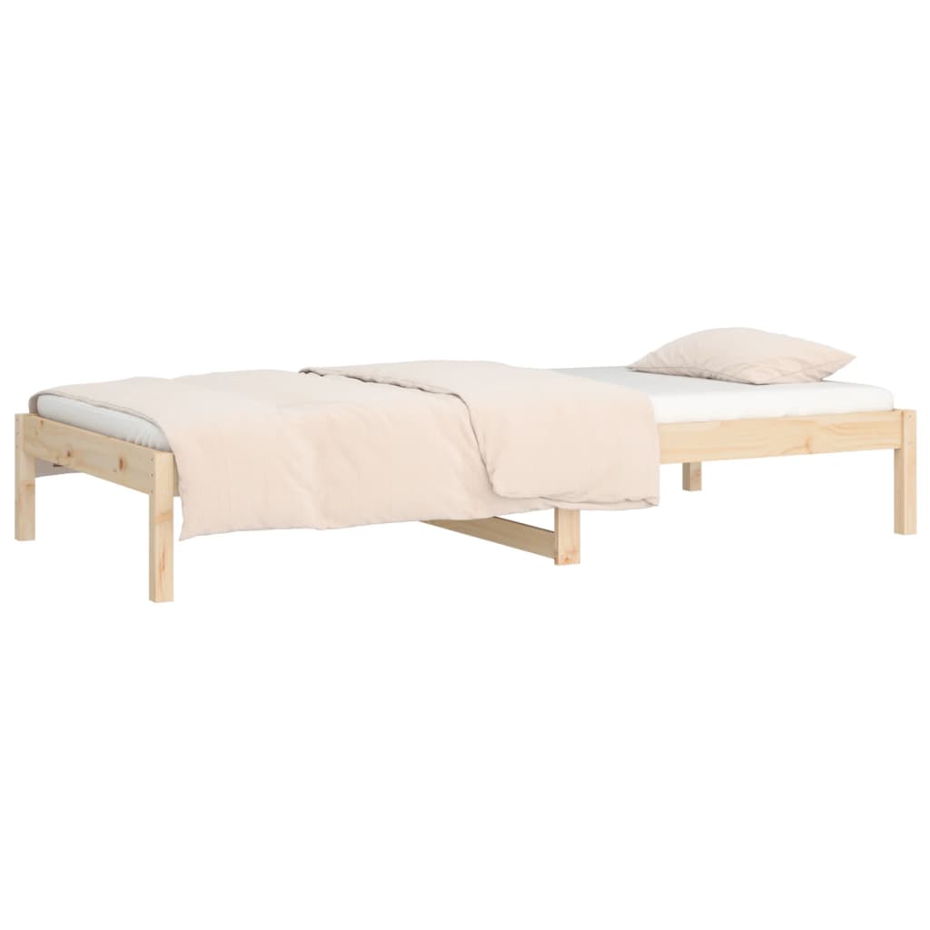 vidaXL Pat de zi Single, 90x190 cm, lemn masiv de pin vidaXL Pat de zi Single, 90x190 cm, lemn masiv de pin