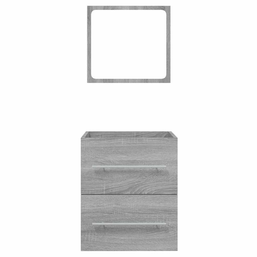 vidaXL Dulap de baie cu oglindă, gri sonoma, 41x38,5x48 cm vidaXL Dulap de baie cu oglindă, gri sonoma, 41x38,5x48 cm