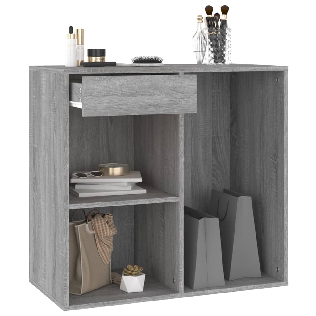 vidaXL Dulap de cosmetice, gri sonoma, 80x40x75 cm, lemn prelucrat vidaXL Dulap de cosmetice, gri sonoma, 80x40x75 cm, lemn prelucrat