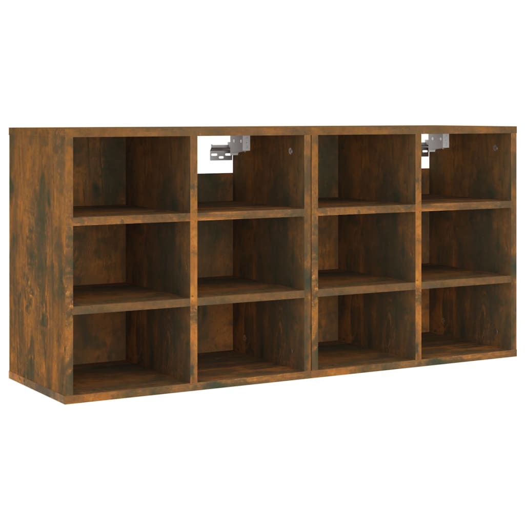 vidaXL Pantofare, 2 buc., stejar fumuriu, 52,5x30x50 cm