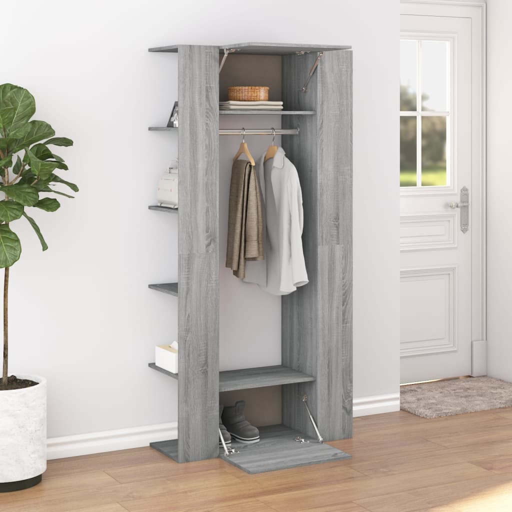 vidaXL Dulap de hol, gri sonoma, 97,5x37x99 cm, lemn prelucrat vidaXL Dulap de hol, gri sonoma, 97,5x37x99 cm, lemn prelucrat