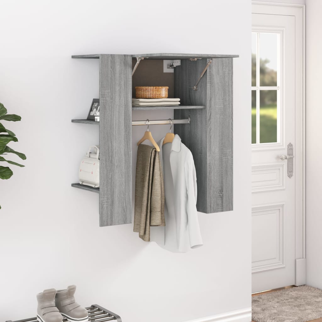 vidaXL Dulap de hol, gri sonoma, 97,5x37x99 cm, lemn prelucrat vidaXL Dulap de hol, gri sonoma, 97,5x37x99 cm, lemn prelucrat
