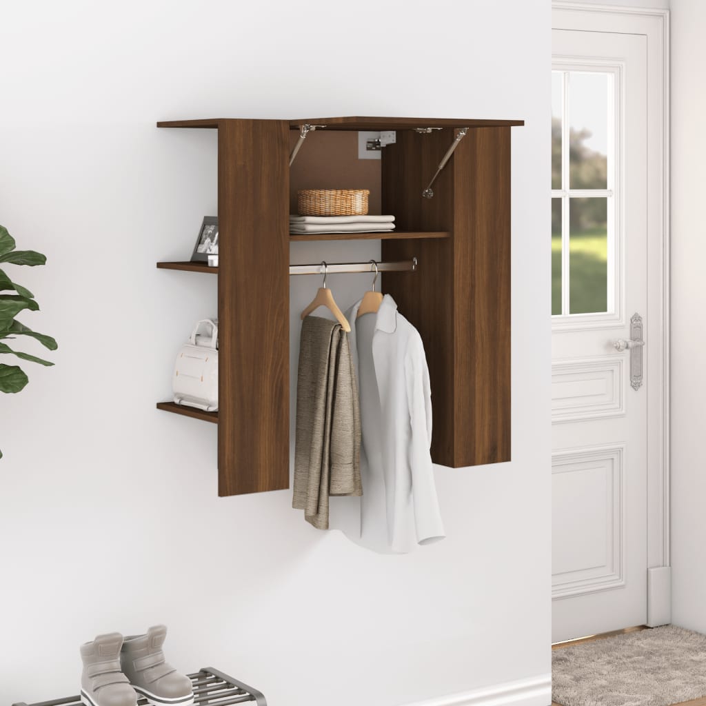 vidaXL Dulap de hol, stejar maro, 97,5x37x99 cm, lemn prelucrat vidaXL Dulap de hol, stejar maro, 97,5x37x99 cm, lemn prelucrat