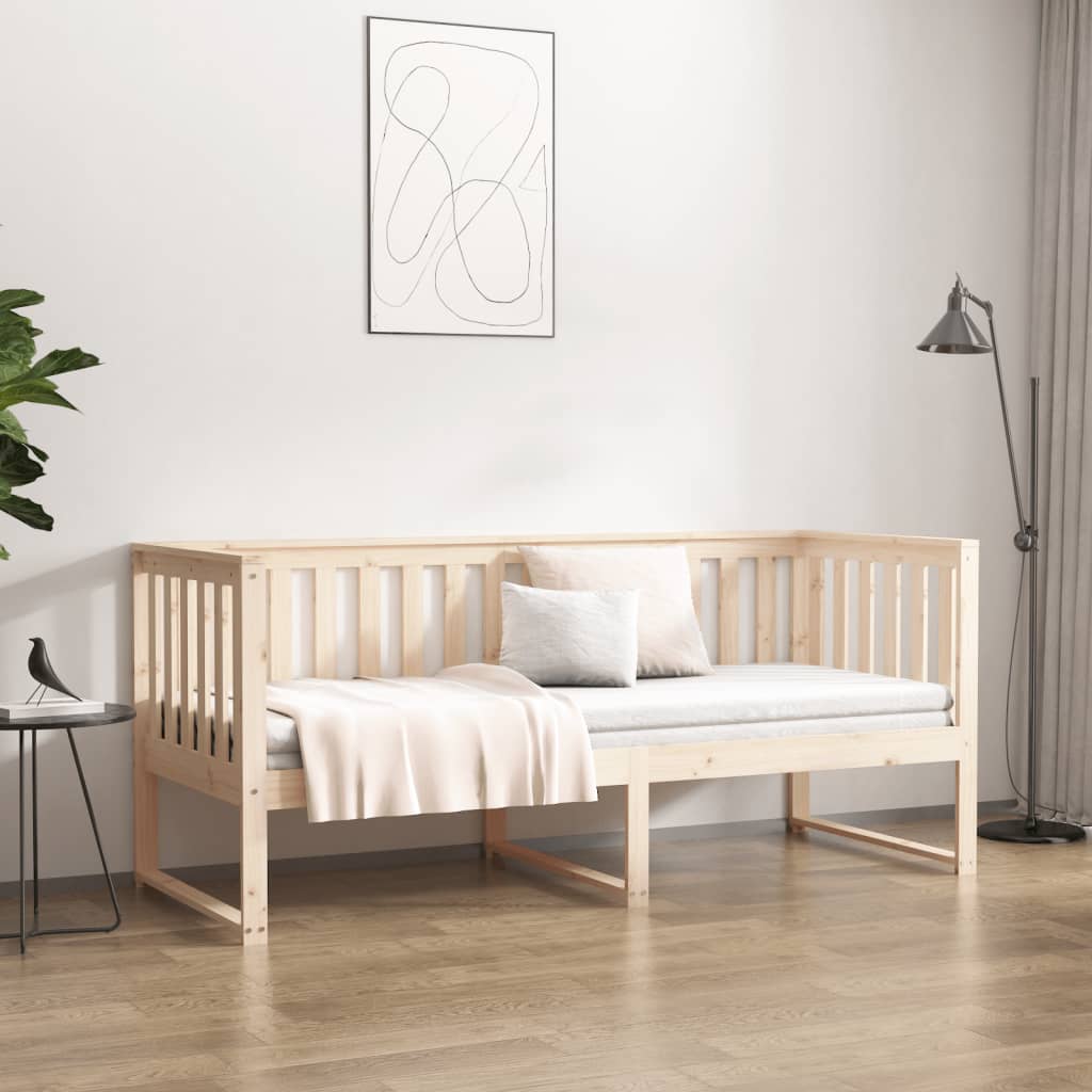 vidaXL Pat de zi fără saltea, 80x200 cm, lemn masiv pin