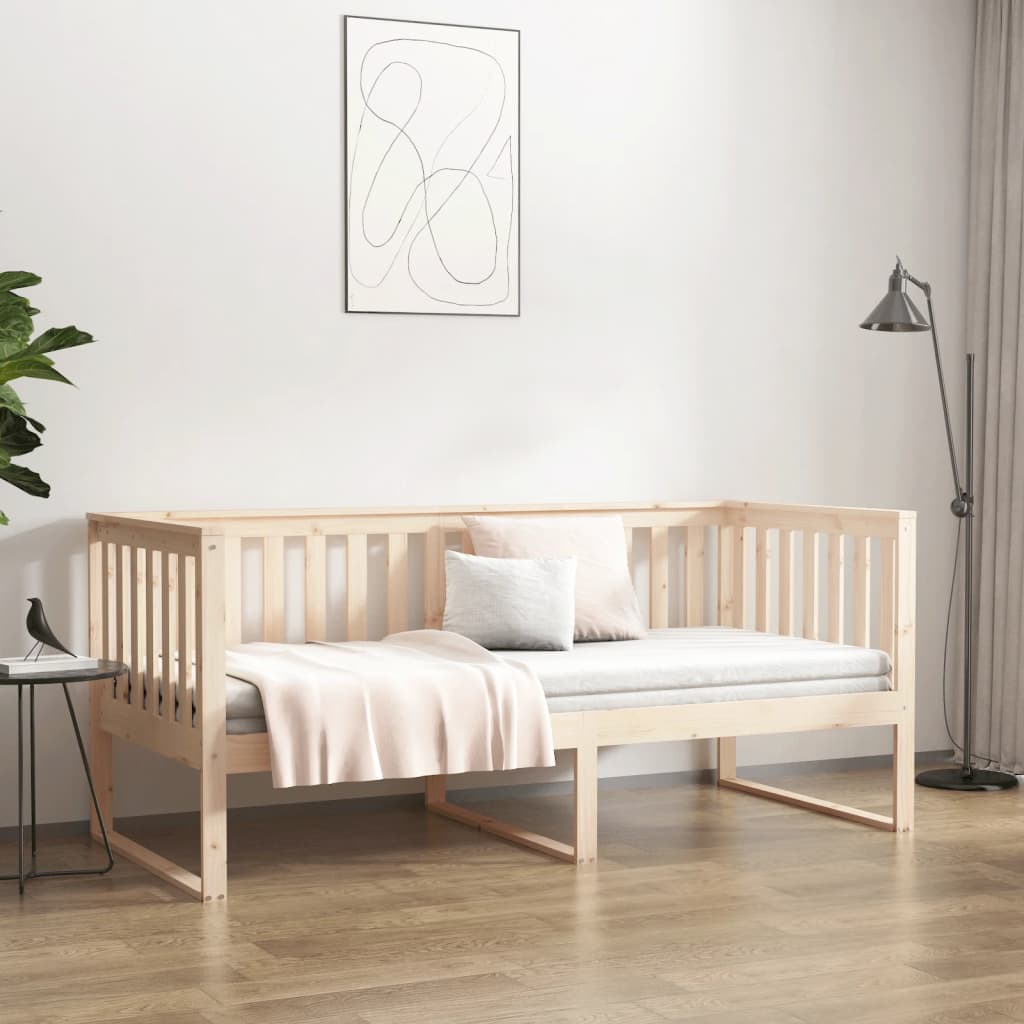 vidaXL Pat de zi fără saltea, 90x190 cm, lemn masiv de pin