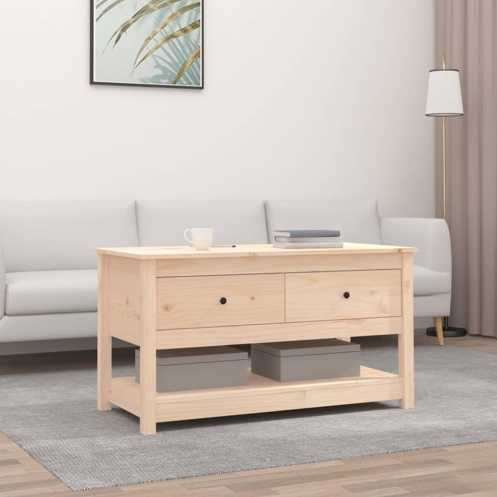 vidaXL Măsuță de cafea, 102x49x55 cm, lemn masiv de pin vidaXL Măsuță de cafea, 102x49x55 cm, lemn masiv de pin