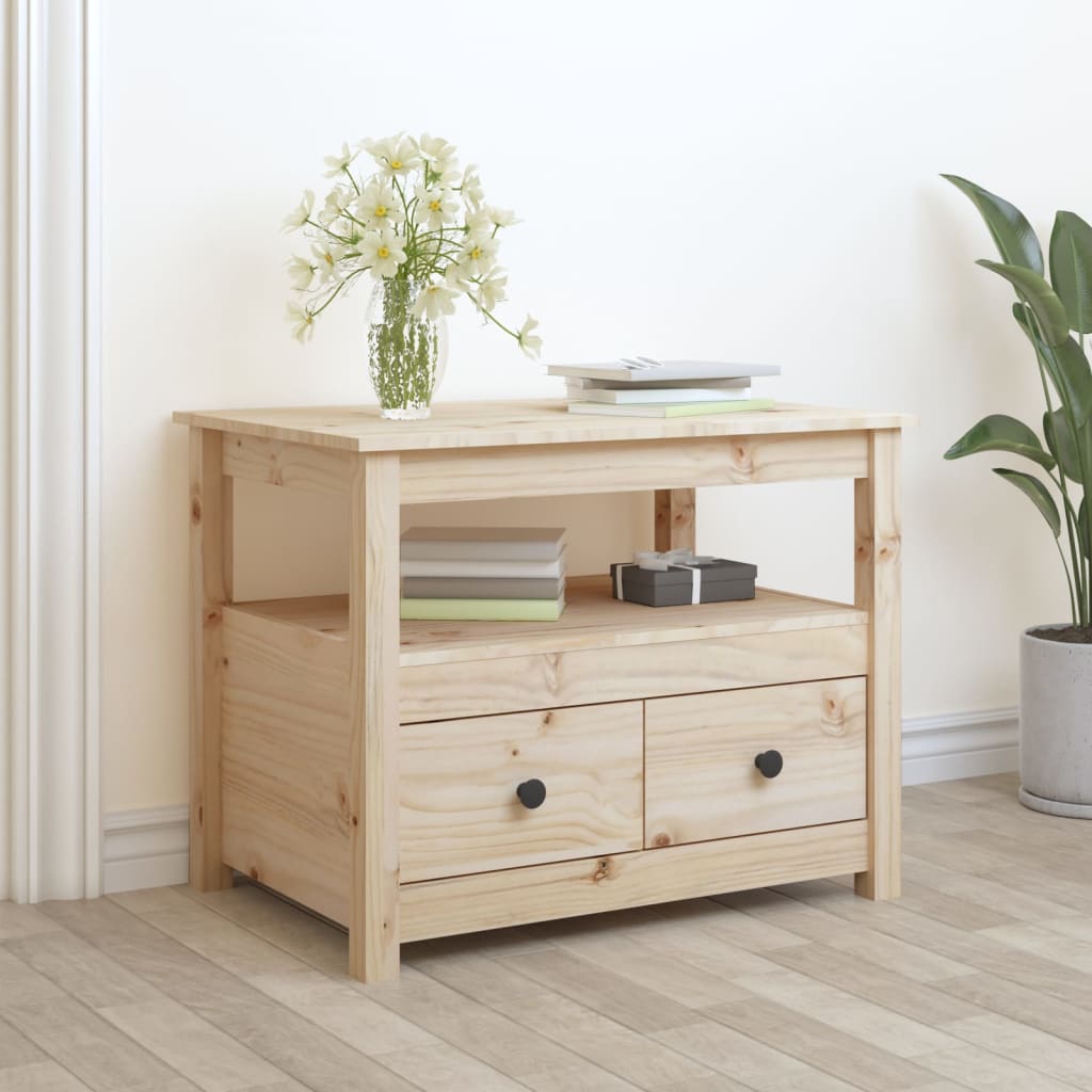 vidaXL Măsuță de cafea, 71x49x55 cm, lemn masiv de pin vidaXL Măsuță de cafea, 71x49x55 cm, lemn masiv de pin
