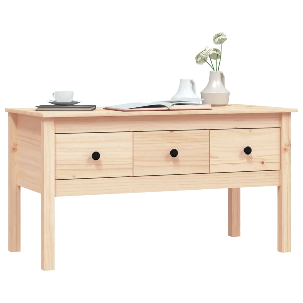 vidaXL Măsuță de cafea, 102x49x55 cm, lemn masiv de pin vidaXL Măsuță de cafea, 102x49x55 cm, lemn masiv de pin