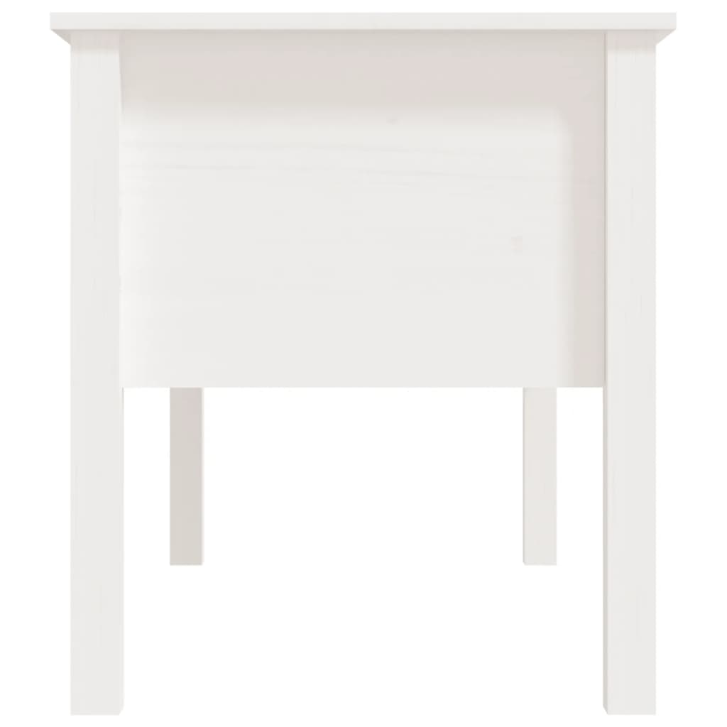 vidaXL Măsuță de cafea, alb, 102x49x55 cm, lemn masiv de pin