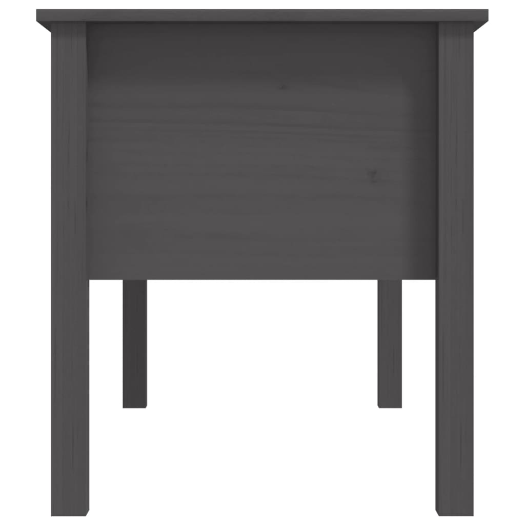 vidaXL Măsuță de cafea, gri, 102x49x55 cm, lemn masiv de pin