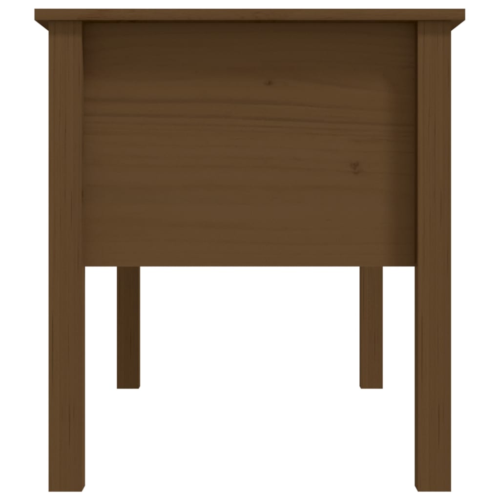 vidaXL Măsuță de cafea, maro miere, 102x49x55 cm, lemn masiv de pin vidaXL Măsuță de cafea, maro miere, 102x49x55 cm, lemn masiv de pin
