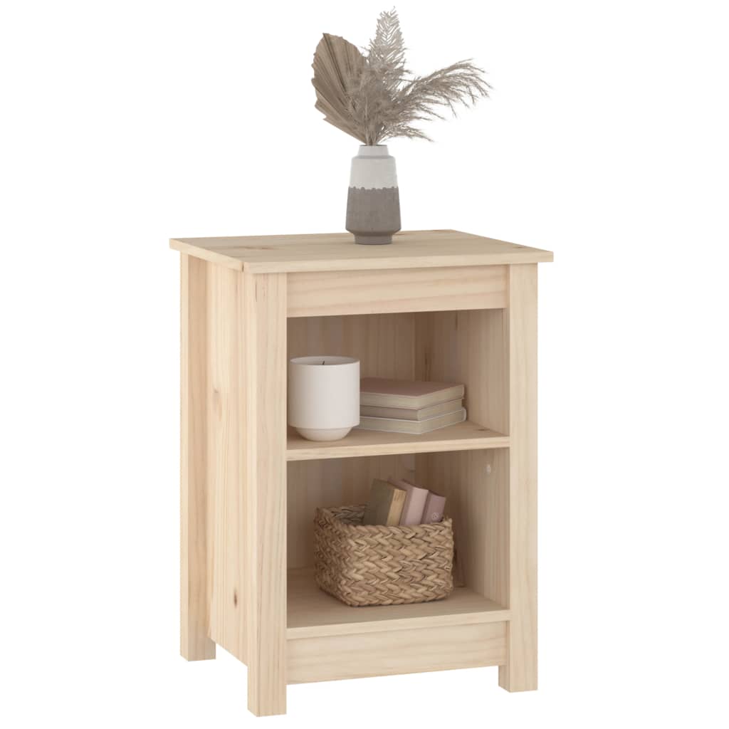 vidaXL Noptiere, 2 buc., 40x35x55 cm, lemn masiv de pin vidaXL Noptiere, 2 buc., 40x35x55 cm, lemn masiv de pin