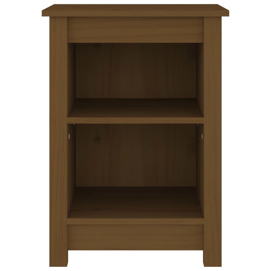 vidaXL Noptiere, 2 buc, maro miere, 40x35x55 cm, lemn masiv de pin
