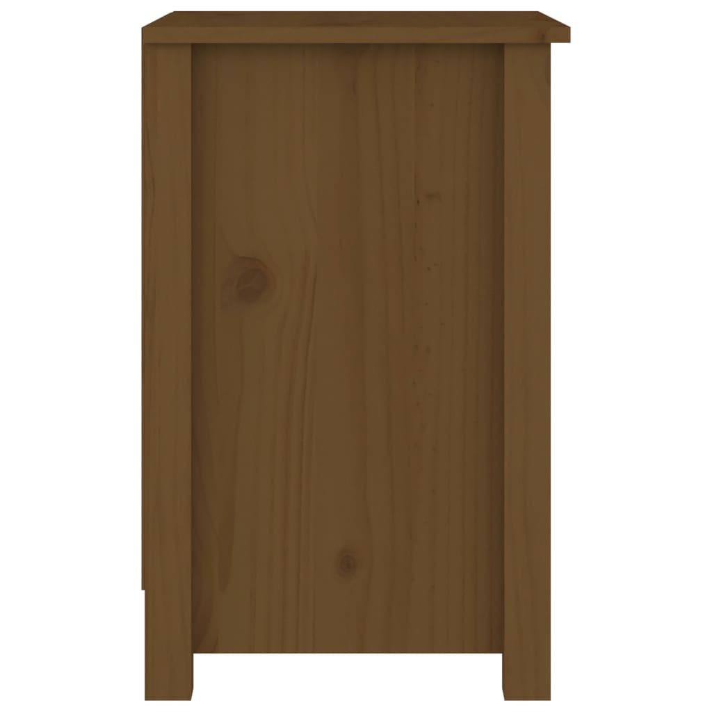 vidaXL Noptiere, 2 buc, maro miere, 40x35x55 cm, lemn masiv de pin