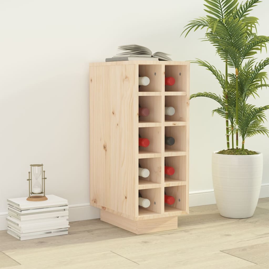 vidaXL Dulap de vinuri, 23x34x61 cm, lemn masiv de pin vidaXL Dulap de vinuri, 23x34x61 cm, lemn masiv de pin
