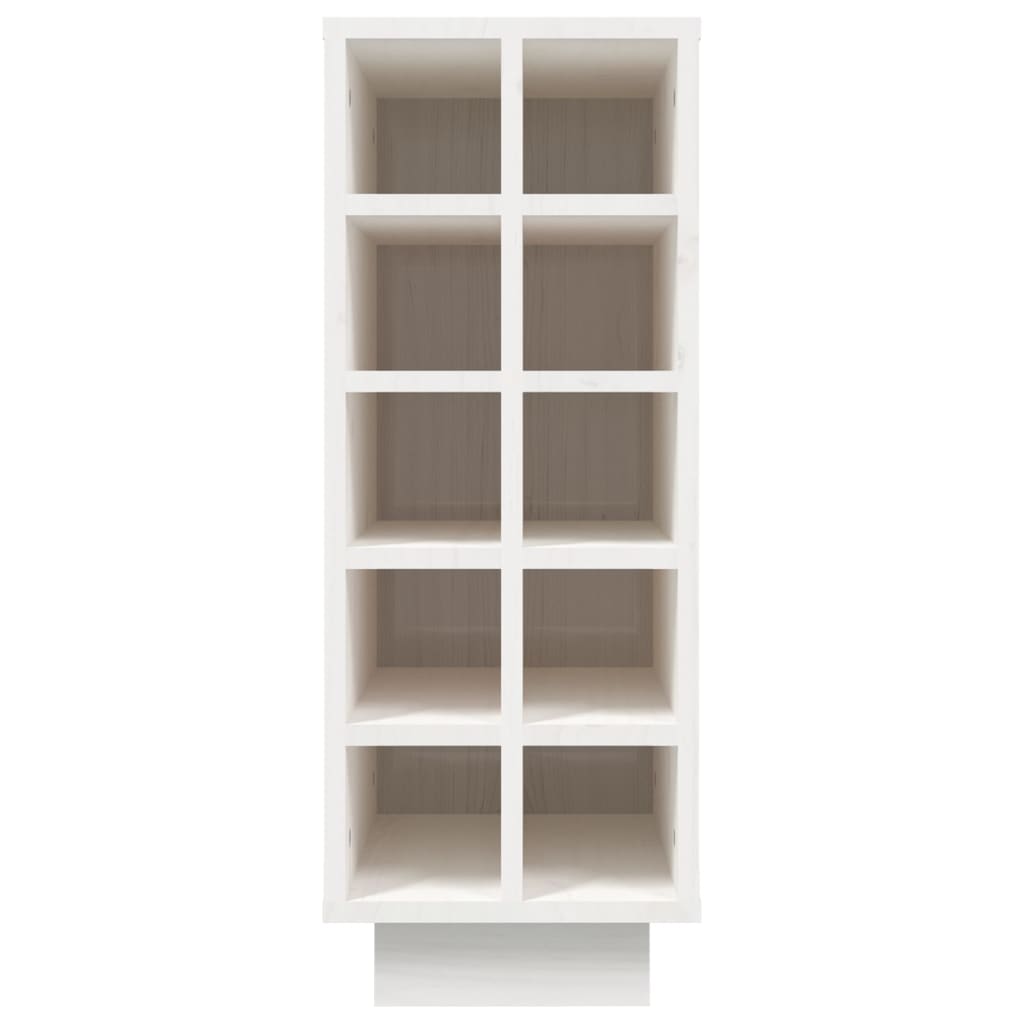 vidaXL Dulap de vinuri, alb, 23x34x61 cm, lemn masiv de pin