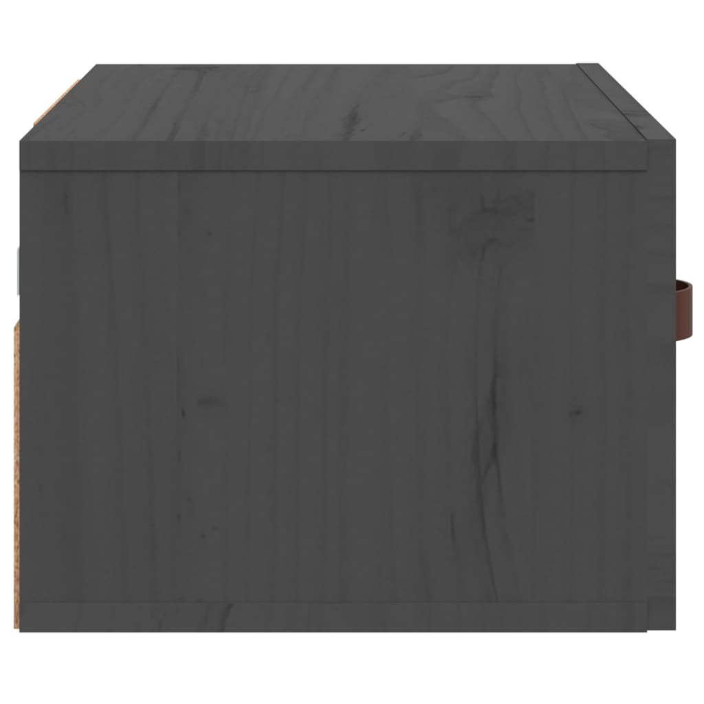 vidaXL Noptiere de perete, 2 buc., gri, 40x29,5x22 cm vidaXL Noptiere de perete, 2 buc., gri, 40x29,5x22 cm