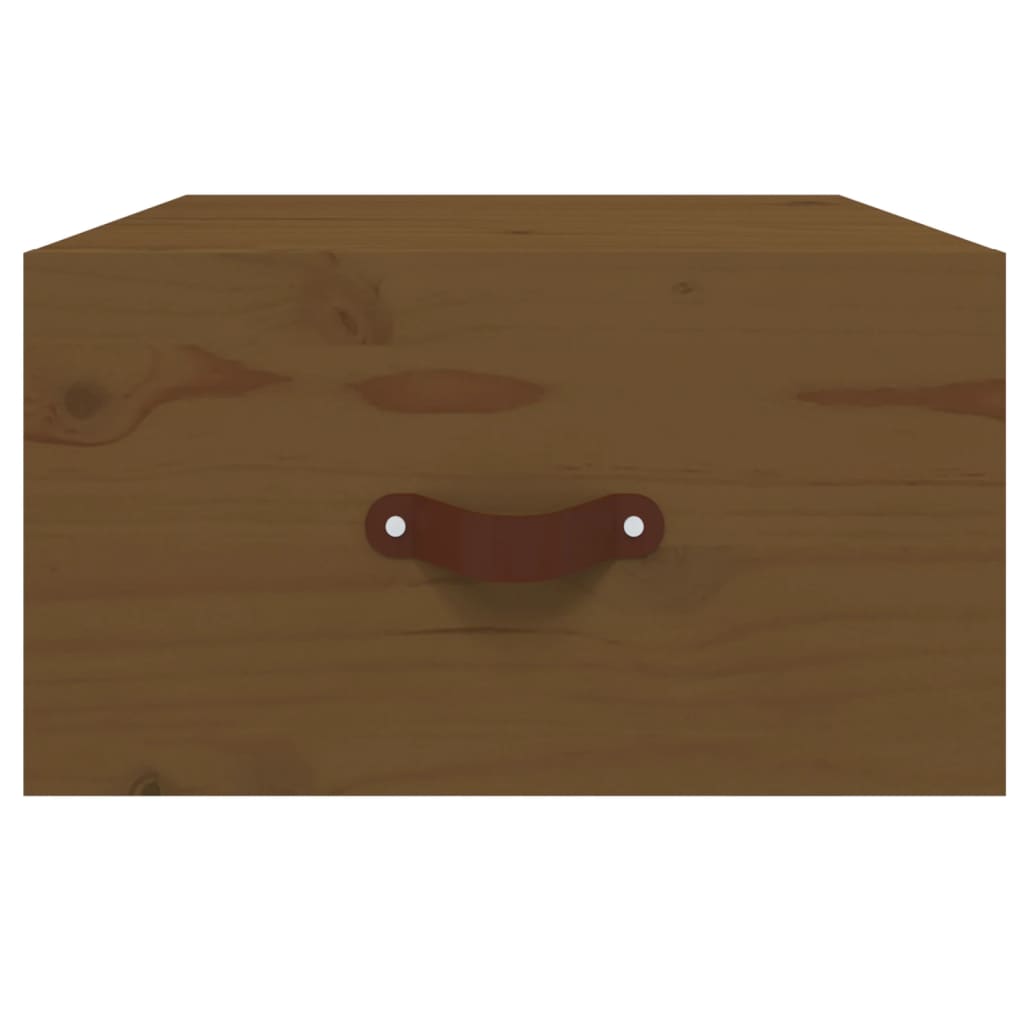 vidaXL Noptiere de perete, maro miere, 40x29,5x22 cm