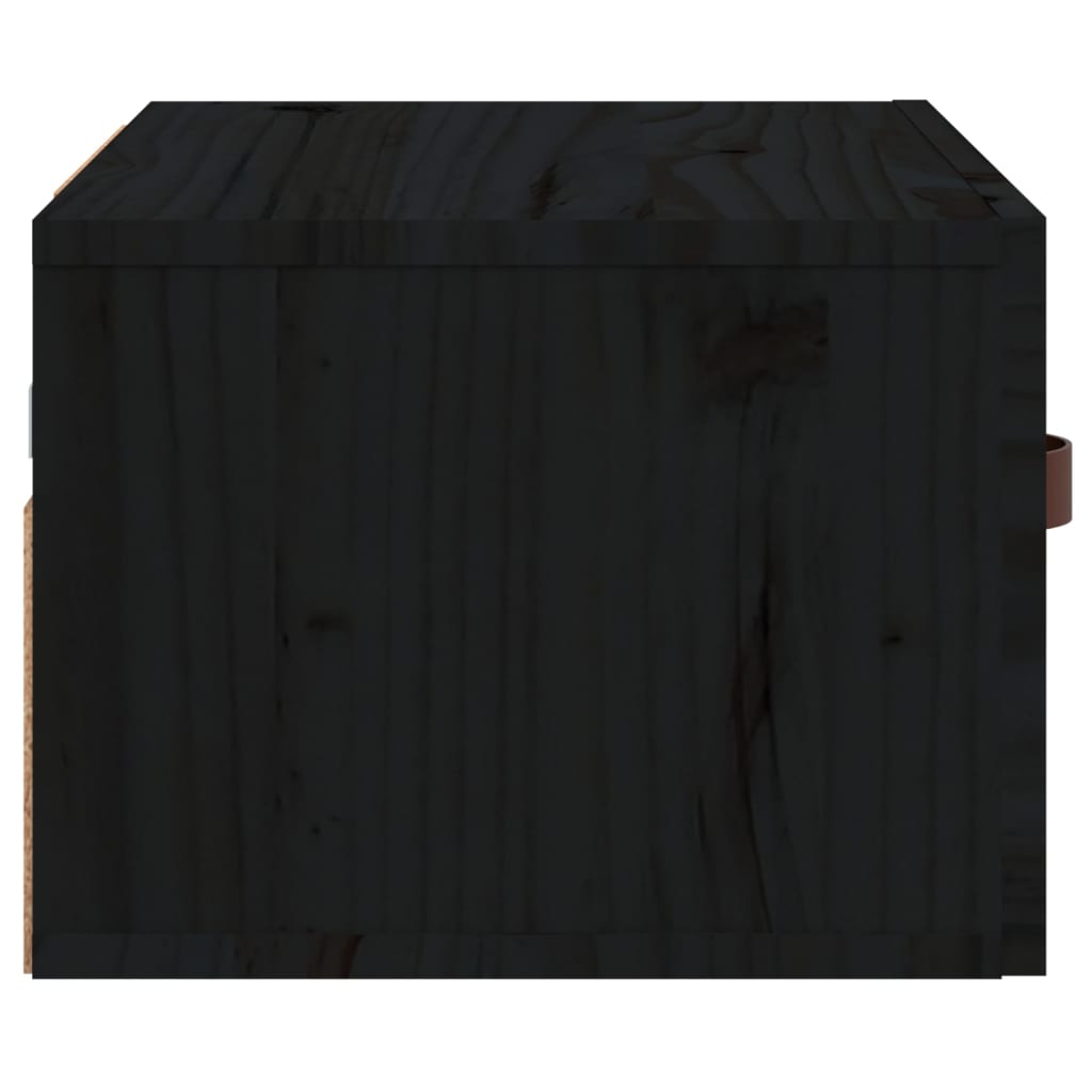 vidaXL Noptiere de perete, 2 buc., negru, 40x29,5x22 cm vidaXL Noptiere de perete, 2 buc., negru, 40x29,5x22 cm