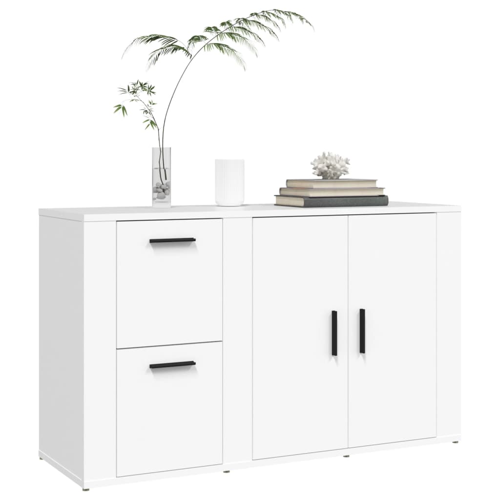 vidaXL Servantă, alb, 100x33x59,5 cm, lemn prelucrat vidaXL Servantă, alb, 100x33x59,5 cm, lemn prelucrat