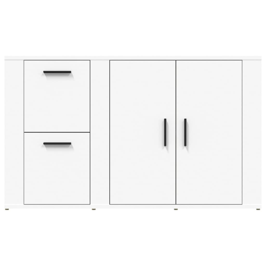 vidaXL Servantă, alb, 100x33x59,5 cm, lemn prelucrat vidaXL Servantă, alb, 100x33x59,5 cm, lemn prelucrat