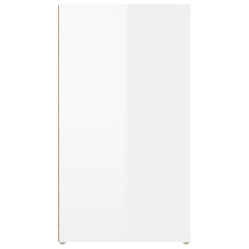 vidaXL Servantă, alb extralucios, 100x33x59,5 cm, lemn compozit